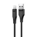 Kabel przewód do iPhone MFI USB - Lightning 2.4A 1.2m czarny
