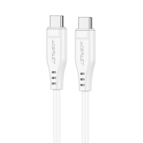 Kabel przewód do telefonu USB-C 60W 20V 3A 1.2m biały