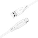 Kabel przewód do telefonu USB - USB-C 3A 1.2m biały