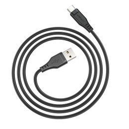 Kabel przewód do telefonu USB - USB-C 3A 1.2m czarny
