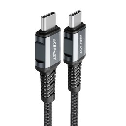 Kabel przewód w oplocie USB-C 60W 20V 3A 1.2m szary