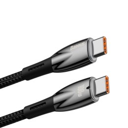 Kabel przewód do szybkiego ładowania Glimmer Series USB-C 480Mb/s PD 100W 2m czarny