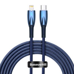 Kabel przewód do szybkiego ładowania Glimmer USB-C - iPhone Lightning 2m - niebieski