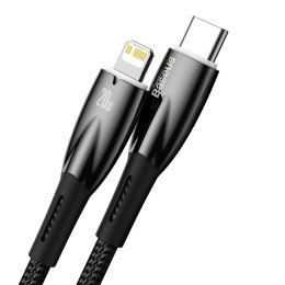 Kabel przewód do szybkiego ładowania iPhone USB-C - Lightning 480Mb/s PD 20W 1m czarny