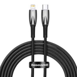 Kabel przewód do szybkiego ładowania iPhone USB-C - Lightning 480Mb/s PD 20W 2m czarny