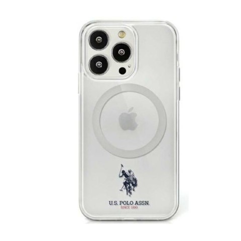 US Polo Assn MagSafe Collection - Etui iPhone 15 (przezroczysty)