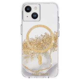 Case-Mate Karat MagSafe - Etui iPhone 14 / iPhone 13 zdobione złotem (Marble)