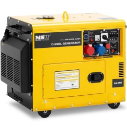 Agregat prądotwórczy generator prądu Diesel 16 l 240/400 V 6000 W AVR