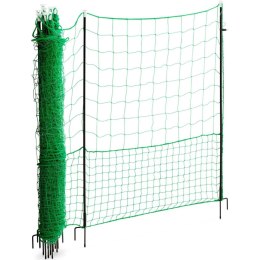 Siatka ogrodzenie ochronne hodowlane dla kur drobiu 1,25 x 25 m