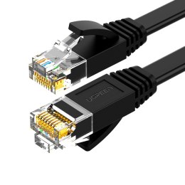 Płaski kabel sieciowy patchcord LAN RJ45 Ethernet Cat. 6 0.5m czarny