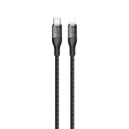 Przewód kabel do szybkiego ładowania iPhone USB-C - Lightning 30W 1m szary