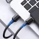 Elastyczny giętki kabel przewód USB 2.0 480Mb/s 25cm czarny