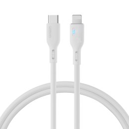 Kabel do iPhone ze wskaźnikiem LED USB-C - Lightning 20W 1.2m biały
