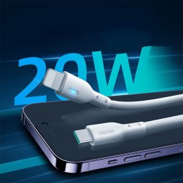 Kabel do iPhone ze wskaźnikiem LED USB-C - Lightning 20W 2m biały