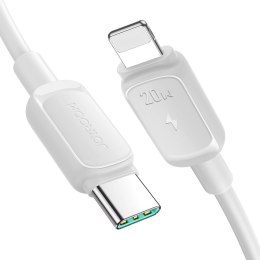 Kabel przewód do iPhone USB-C - Lightning 20W 1.2m biały