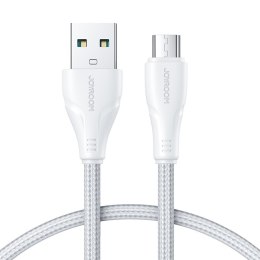 Wytrzymały kabel przewód Surpass Series USB - micro USB 2.4A 0.25m biały