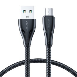 Wytrzymały kabel przewód Surpass Series USB - micro USB 2.4A 0.25m czarny