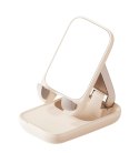2w1 Regulowany stojak podstawka na telefon z lusterkiem Seashell Series fioletowy