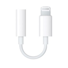 Apple oryginalna przejściówka na słuchawki ze złącza Lightning na mini jack 3.5mm biała