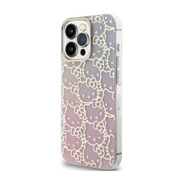 Hello Kitty IML Gradient Electrop Crowded Kitty Head - Etui iPhone 13 Pro (różowy)