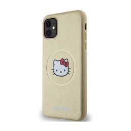 Hello Kitty Leather Kitty Head MagSafe - Etui iPhone 11 (złoty)