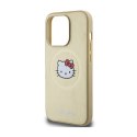 Hello Kitty Leather Kitty Head MagSafe - Etui iPhone 15 Pro (złoty)