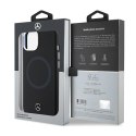 Mercedes Silicone Bicolor MagSafe - Etui iPhone 15 (czarny)