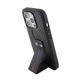 BMW Grip Stand Smooth & Carbon - Etui iPhone 15 Pro (czarny)