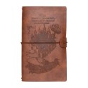 Harry Potter - Skórzany notatnik podróżny 12x19,6 cm (Brązowy)