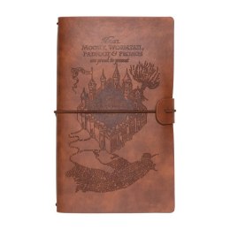 Harry Potter - Skórzany notatnik podróżny B6 (Brązowy)