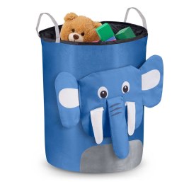 Kosz na zabawki Nukido - niebieski słonik