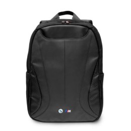 BMW Carbon&Leather Tricolor - Plecak do notebooka 16" (czarny)