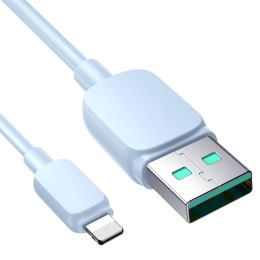 Kabel przewód do iPhone USB-A - Lightning 2.4A 1.2m niebieski