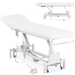 Łóżko stół kosmetyczny do masażu elektryczny 1 silnik 200 kg LILLE - biały