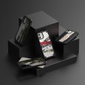 Etui pancerny pokrowiec z ramką iPhone 12 mini Fusion X Design Ticket band czarny