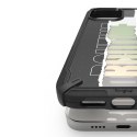Etui pancerny pokrowiec z ramką iPhone 12 mini Fusion X Design Ticket band czarny