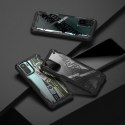 Etui pancerny pokrowiec z ramką Xiaomi Redmi Note 10 / 10S Fusion X Design Ticket band czarny