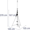 Statyw do oświetlenia głośników sceniczny DJ 167-370 cm do 50 kg