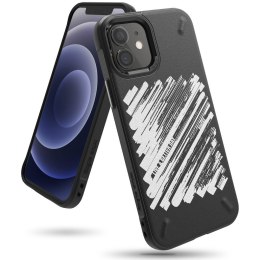 Wytrzymałe etui pokrowiec do iPhone 12 mini z uchwytem na smycz Onyx Design czarny