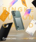Etui z kieszonką na kartę dokumenty do Galaxy S22+ Fusion Card przezroczysty