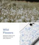 Pancerne etui pokrowiec z żelową ramką Galaxy S22+ Fusion Design Floral przezroczysty