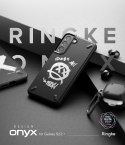 Wytrzymałe etui pokrowiec Galaxy S22+ Onyx Design Graffiti czarny