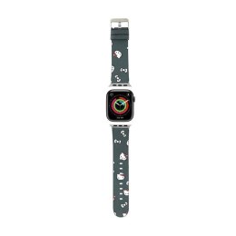 Hello Kitty Heads & Bows Pattern - Pasek do Apple Watch 38/40/41 mm (czarny)