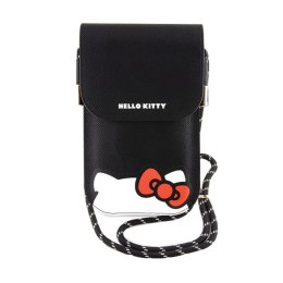 Hello Kitty Leather Hiding Kitty Cord - Torebka crossbody na telefon (czarny)