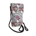 Hello Kitty Leather Tags Graffiti Cord - Torebka crossbody na telefon (beżowy)