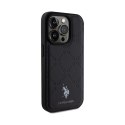 US Polo Assn Yoke Pattern - Etui iPhone 15 Pro (czarny)