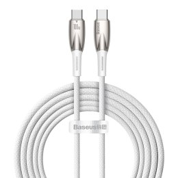 Kabel przewód do szybkiego ładowania Glimmer Series USB-C 480Mb/s PD 100W 2m biały