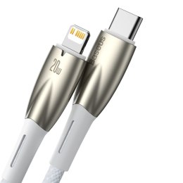 Kabel przewód do szybkiego ładowania iPhone USB-C - Lightning 480Mb/s PD 20W 1m biały
