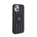 Mercedes Double Layer Crossed Lines MagSafe - Etui iPhone 15 (czarny)