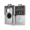 Mercedes Leather & Alu MagSafe - Etui iPhone 15 Pro Max (srebrny)